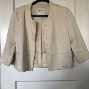 Forever 21 cream coat